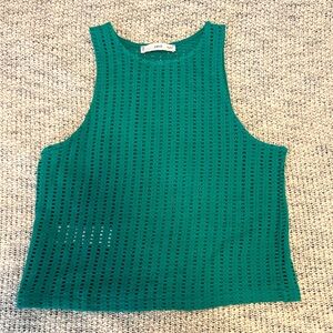 MNG Teal Knit Sweater Tank